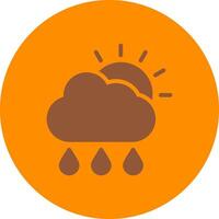 Rain Creative Icon Design vector