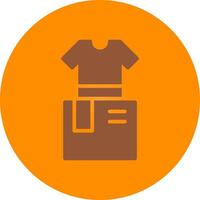Clothes Box Creative Icon Design vector