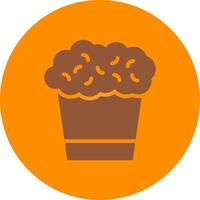 Popcorn Creative Icon Design vector