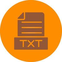 Txt Creative Icon Design vector