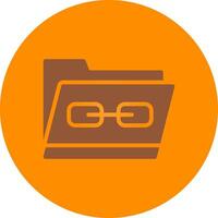 Link Folder Creative Icon Design vector