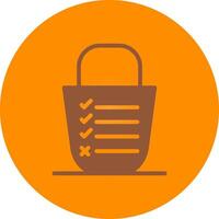 Bucket List Creative Icon Design vector