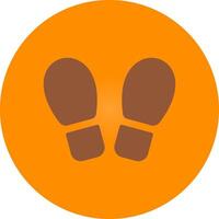 Footprint Creative Icon Design vector