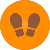 Footprint Creative Icon Design vector