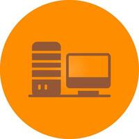 Computer Creative Icon Design vector