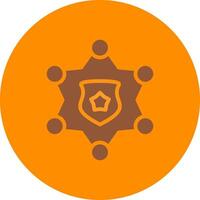 Sheriff Badge Creative Icon Design vector