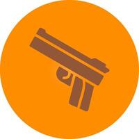 Police Gun Creative Icon Design vector