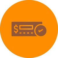 Cheque Deposit Creative Icon Design vector