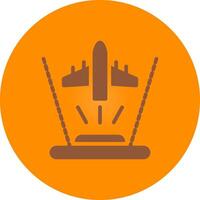 Ar Flight Training Creative Icon Design vector