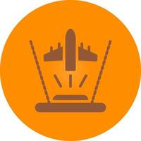 Ar Flight Training Creative Icon Design vector