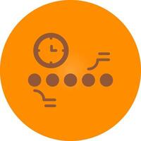 Circle Accent Timeline Creative Icon Design vector