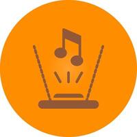 Arkansas música creativo icono diseño vector