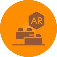Ar Building Blocks Creative Icon Design vector