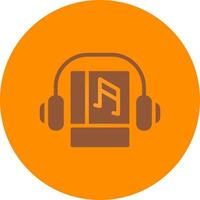 Audio Book Creative Icon Design vector