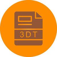 3DT Creative Icon Design vector