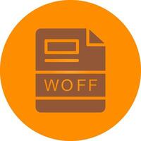 WOFF Creative Icon Design vector