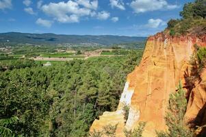 famous Village of Roussillon Vaucluse in Provence in France photo