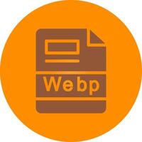 Webp Creative Icon Design vector