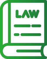 Law Book Creative Icon Design vector