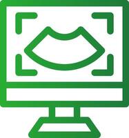 Line Green Gradient Design vector