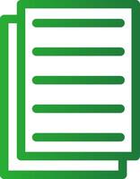Line Green Gradient Design vector
