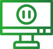Pause Creative Icon Design vector