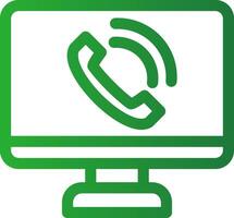Line Green Gradient Design vector