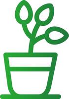 diseño de icono creativo de planta vector