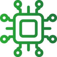 Line Green Gradient Design vector