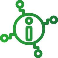 Line Green Gradient Design vector