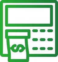 Line Green Gradient Design vector