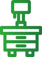 Line Green Gradient Design vector