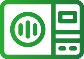 Line Green Gradient Design vector
