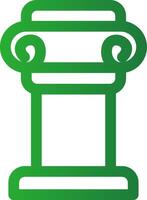 Line Green Gradient Design vector