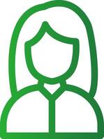 Line Green Gradient Design vector