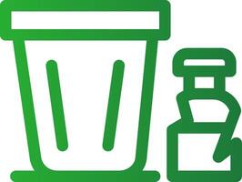 Line Green Gradient Design vector