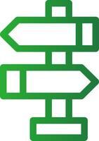 Line Green Gradient Design vector