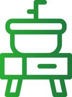 Line Green Gradient Design vector