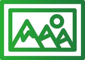 Line Green Gradient Design vector