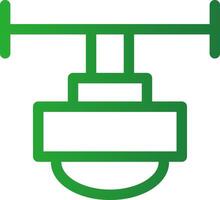 Line Green Gradient Design vector