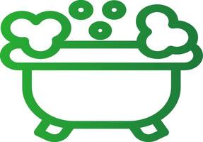 Line Green Gradient Design vector