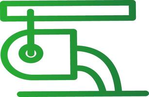 Line Green Gradient Design vector