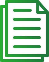 Line Green Gradient Design vector