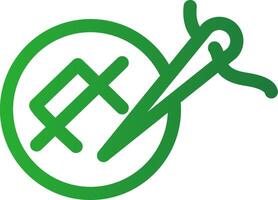 Line Green Gradient Design vector