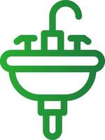 Line Green Gradient Design vector