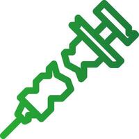 Line Green Gradient Design vector