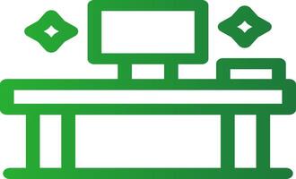 Line Green Gradient Design vector