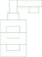 Line Green Gradient Design vector