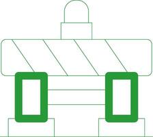 Line Green Gradient Design vector