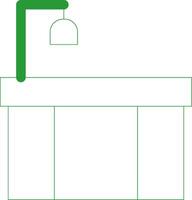 Line Green Gradient Design vector